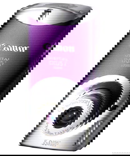 Canon Digital IXUS i zoom fialový (violet), CCD 5 Mpx, 2,4x zoom, 1,8" LCD, Li-Ion, SD/ MMC - Digital Camera - Main image