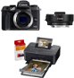 Canon EOS M5 Gehäuse schwarz + EF-EOS M + Canon SELPHY CP1200 schwarz + Papier RP-54 - Digitalkamera