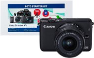 Canon EOS M10 Black + EF-M 15–45 mm f/3,5 – 6,3 IS STM + Alza Foto Starter Kit - Digitálny fotoaparát