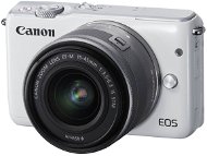 Canon EOS M10 White + EF-M 15 – 45 mm F3.5 – 6.3 IS STM - Digitálny fotoaparát