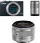 Canon EOS M100 M15-45mm fekete + ezüst + ezüst M55-200mm - Digitális fényképezőgép