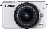 Canon EOS M100 biely + M15-45mm stieborný + M22mm - Digitálny fotoaparát