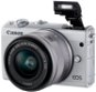 Canon EOS M100 fehér + M15-45mm ezüst + Irista - Digitális fényképezőgép