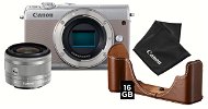 Canon EOS M100 Grey + EF-M 15-45mm IS STM Silver Value Up Kit - Digital Camera