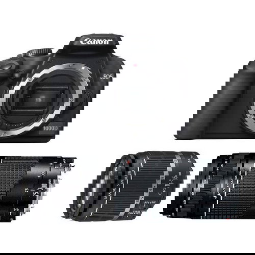 Canon EOS 1000D DOUBLE ZOOM KIT + objektivy 18-55 + 55-200 - DSLR Camera - Main image