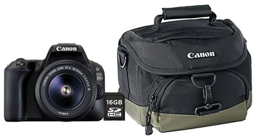 Canon EOS 200D black + 18-55mm DC Value Up Kit - Digital Camera - Main image