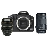 Canon EOS 450D DOUBLE ZOOM KIT + objektivy 17-85 IS + 70-300 IS - DSLR Camera
