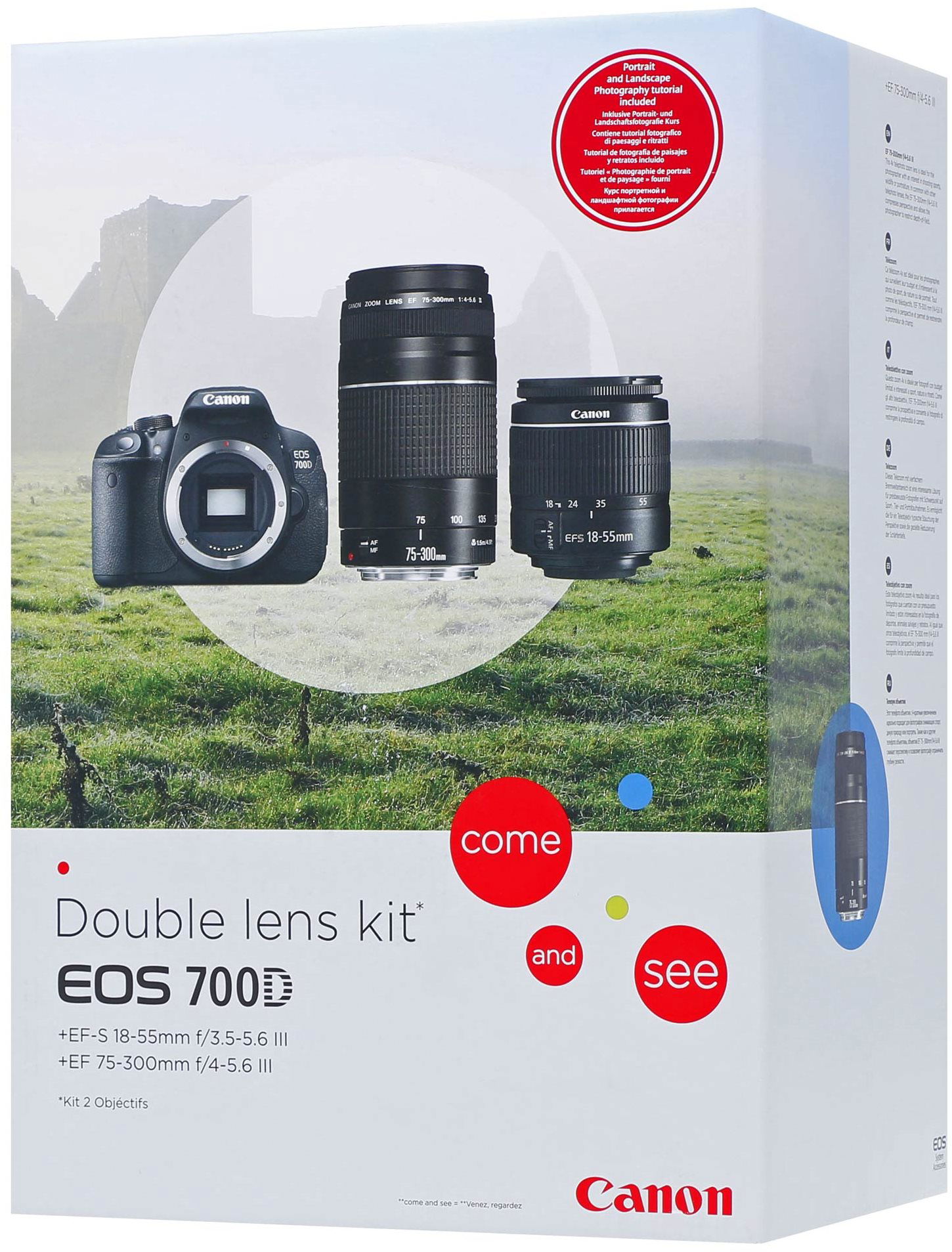Canon EOS 700D + EF-S 18-55mm DC III + 75-300mm DC III Canon EOS 700D + EF-S 18-55mm DC III + 75-300mm DC III