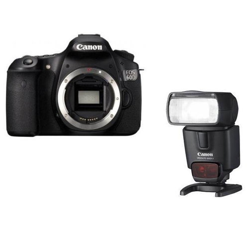 CANON EOS 60D body + flash 430EXII  - DSLR Camera - Main image