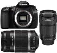 Canon EOS 60D + lens EF-S 18-55 IS II and EF 55-250IS II - DSLR Camera