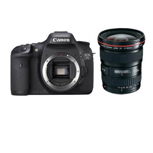 CANON EOS 7D + lenses EF-S 17-40mm  - DSLR Camera - Main image