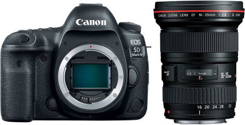 Canon EOS 5D Mark IV + 16-35 mm F2.8 L II Main image Canon EOS 5D Mark IV + 16-35 mm F2.8 L II - DSLR Camera - Main image