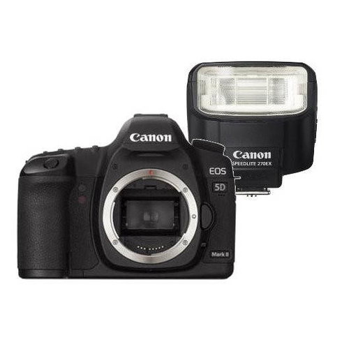 CANON EOS 5D Mark II., kit with flash SpeedLite 270EX  - DSLR Camera - Main image