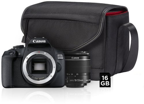 Canon EOS 2000D + EF-S 18-55 mm f/3.5-5.6 IS II Value Up Kit - Digitální fotoaparát - Hlavní obrázek