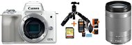 Canon EOS M50 biely + EF-M 18–150 mm IS STM + Rollei Premium Starter Kit - Digitálny fotoaparát