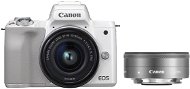 Canon EOS M50 biely + EF-M 15–45 mm IS STM + EF-M 22 mm - Digitálny fotoaparát