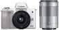 Canon EOS M50 biely + EF-M 15–45 mm IS STM + EF-M 55–200 mm - Digitálny fotoaparát