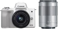 Canon EOS M50 biely + EF-M 15–45 mm IS STM + EF-M 55–200 mm - Digitálny fotoaparát