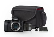 Canon EOS M50 fekete + EF-M 15-45 mm IS STM Value Up Kit - Digitális fényképezőgép