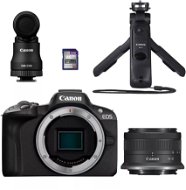 Canon EOS R50 fekete + RF-S 18-45mm f/4,5-6,3 IS STM Creator Kit - Digitális fényképezőgép
