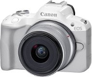 Canon EOS R50 biely + RF-S 18 – 45 mm f/4,5 – 6,3 IS STM - Digitálny fotoaparát
