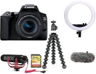 Canon EOS 250D, Black + 18-55mm IS STM Vlogger Kit Premium - Digital Camera