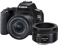 Canon EOS 250D, fekete + 18-55mm IS STM + 50 mm IS - Digitális fényképezőgép