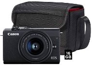 Canon EOS M200 BK M 15-45mm S + SB 130 Shoulder Bag + 16GB Memory Card - Digital Camera