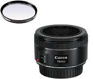 Canon EF 50mm F1.8 STM + UV-Filter Hama 0-HAZE - Objektiv