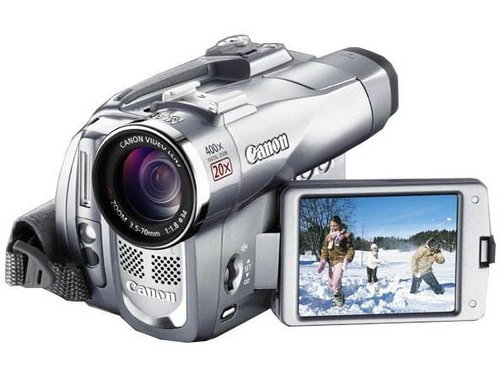 Canon DM-MVX350i, CCD 1.33 Mpx, 20x opt./ 400x dig. zoom, DO, USB, SD/MMC, DV in/out, AV in/out - - - Main image