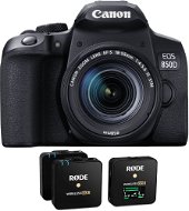 Canon EOS 850D + EF-S 18-55 mm + Rode Wireless GO II - Digitális fényképezőgép