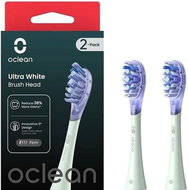 Oclean Ultra White UW01, green 2 pcs + Ultra Black UW02, black 2 pcs - Toothbrush Replacement Head