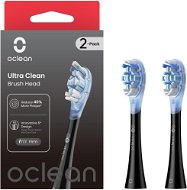 Náhradné hlavice k zubnej kefke Oclean Ultra Clean UC02 2 ks, čierne - Náhradní hlavice k zubnímu kartáčku