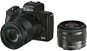 Canon EOS M50 Mark II fekete + EF-M 15-45 mm f/3.5-6.3 IS STM + EF-M 55-200 mm f/4.5-6.3 IS STM - Digitális fényképezőgép