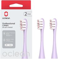 Toothbrush Replacement Head Oclean Professional Clean P1C13-X Pro Digital 2 ks fialové - Náhradní hlavice k zubnímu kartáčku