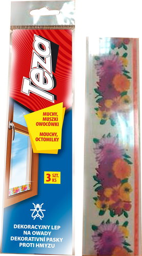 TEZA Fly Stickers 3 pcs - Insect Killer - Main image