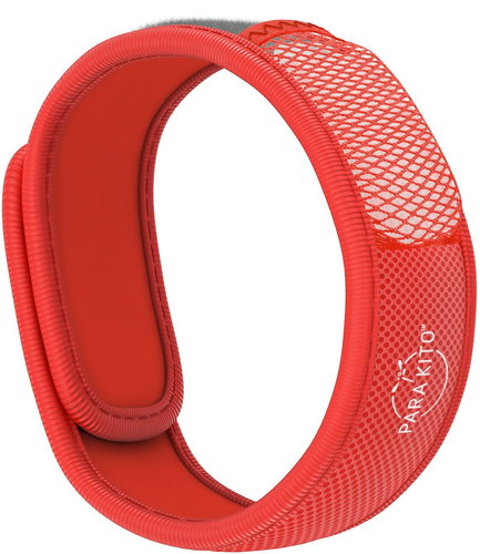 PARA'KITO Bracelet, Red + 2 Refills - Mosquito Repellent Bracelet - Main image
