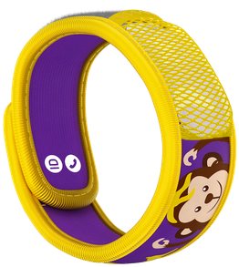 PARA'KITO Children's Bracelet, Monkey + 2 Refills - Mosquito Repellent Bracelet - Main image