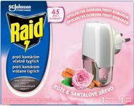RAID Rose & Sandalwood, elektrický odparovač s tekutou náplňou, 45 nocí, 27 ml - Odpudzovač hmyzu