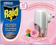 RAID Rose & Sandalwood, elektrický odparovač s tekutou náplňou, 45 nocí, 27 ml - Odpudzovač hmyzu