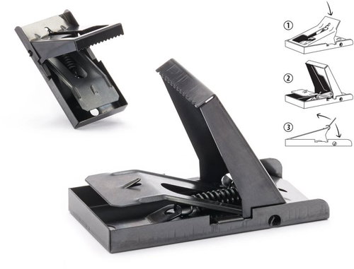 PAPÍRNA MOUDRÝ Metal Hinged Mouse Trap, Black - Mouse Trap - Main image