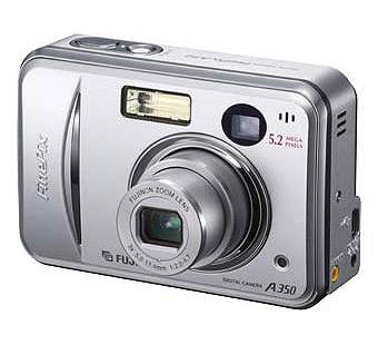FUJIFILM FinePix A350 Zoom, CCD 5 Mpx, 3x zoom, 1,7" LCD, 2x AA, xD - Digital Camera - Main image