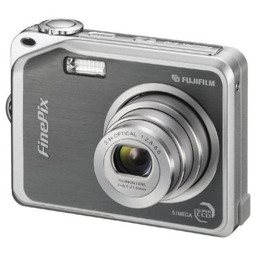 FUJIFILM FinePix V10 Zoom kovově šedý (gunmetal), CCD 5 Mpx, 3x zoom, 3" LCD, Li-Ion, xD - Digital Camera - Main image