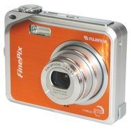 FUJIFILM FinePix V10 Zoom oranžový (orange), CCD 5 Mpx, 3x zoom, 3" LCD, Li-Ion, xD - Digital Camera