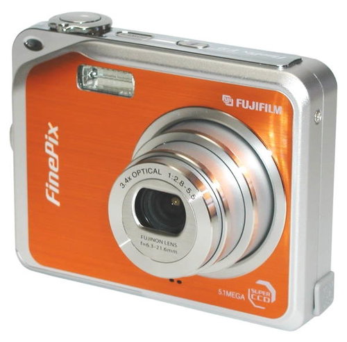 FUJIFILM FinePix V10 Zoom oranžový (orange), CCD 5 Mpx, 3x zoom, 3" LCD, Li-Ion, xD - Digital Camera - Main image