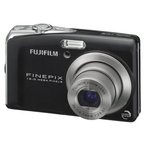 FUJIFILM FinePix F50FD černý (black), CCD 12,0 Mpx, 3x zoom, 2.7" LCD, Li-Ion, xD + SD, stabilizátor - Digital Camera - Main image