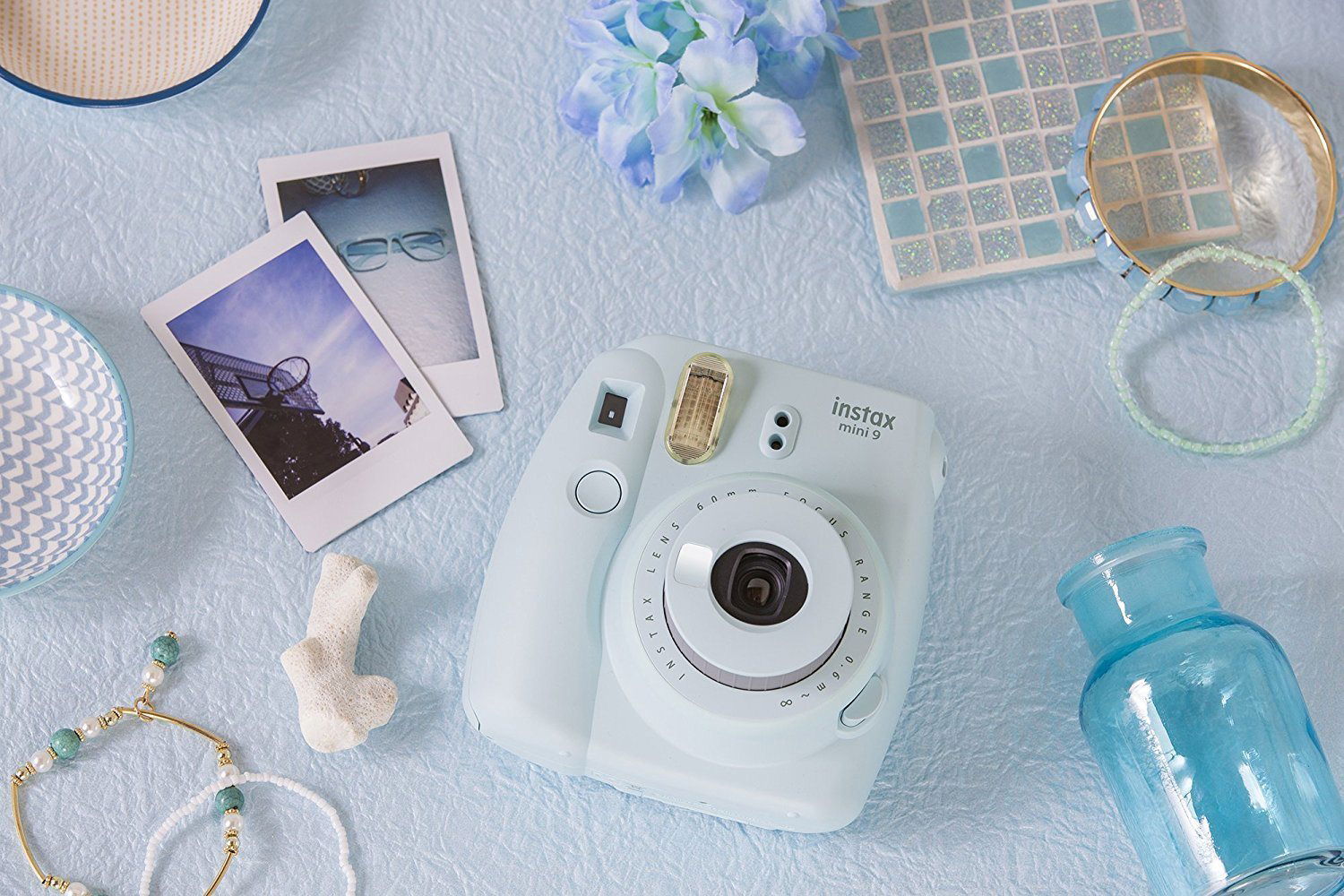 FUJIFILM Instax offers Mini 9 Ice Blue Instant Film Camera