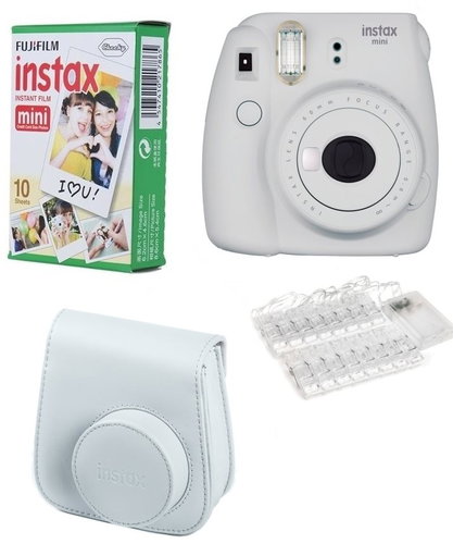 Fujifilm Instax Mini 9 hamufehér színű LED bundle - Instant fényképezőgép - Fő fotó