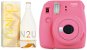 Fujifilm Instax Mini 9 ružový + CALVIN KLEIN IN2U EdT 150 ml - Instantný fotoaparát