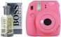 Fujifilm Instax Mini 9 ružový + HUGO BOSS No.6 EdT 50 ml - Instantný fotoaparát